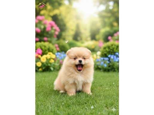 Üst kalite pomerian boo yavrular